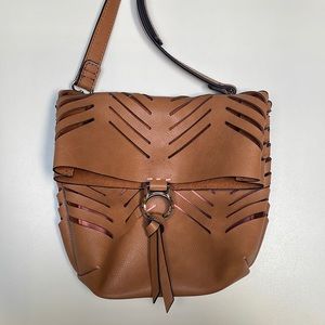 Splendid Leather Crossbody Bag in Brown